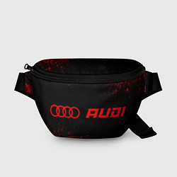 Поясная сумка Audi - red gradient по-горизонтали