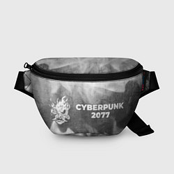 Поясная сумка Cyberpunk 2077 - grey gradient по-горизонтали, цвет: 3D-принт