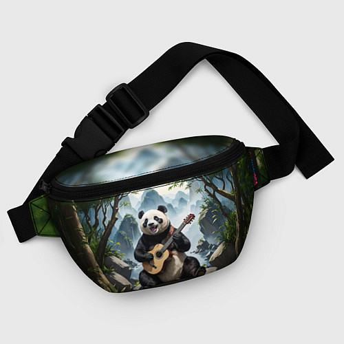 Поясная сумка Панда играет на гитаре в лесу / 3D-принт – фото 4