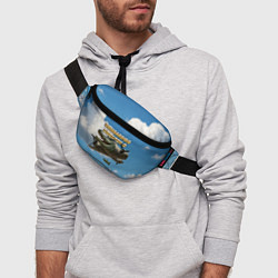 Поясная сумка Bombardino Crocodillo мем, цвет: 3D-принт — фото 2