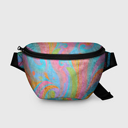 Поясная сумка Абстракция - multicolored curves