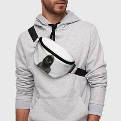 Поясная сумка Мем окак с котом, цвет: 3D-принт — фото 2