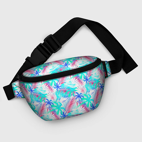 Поясная сумка Palm blue light blue / 3D-принт – фото 4