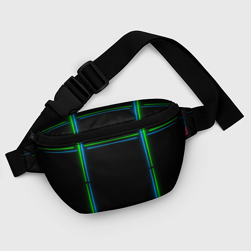 Поясная сумка Neon green light blue / 3D-принт – фото 4
