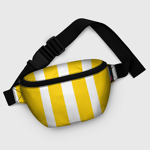 Поясная сумка Color yellow white line / 3D-принт – фото 4