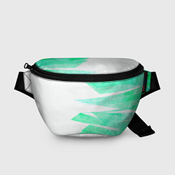 Поясная сумка Color white light blue strip