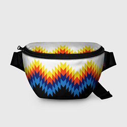 Поясная сумка Олдскульный паттерн, цвет: 3D-принт