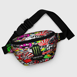 Поясная сумка Monster energy steel brend, цвет: 3D-принт — фото 2