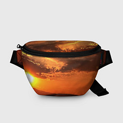 Поясная сумка Закат на перевале актопрак, цвет: 3D-принт