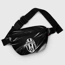 Поясная сумка Juventus geometry stripes black, цвет: 3D-принт — фото 2