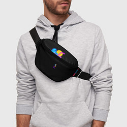 Поясная сумка Night beach, цвет: 3D-принт — фото 2