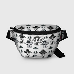 Поясная сумка UFO и котики, цвет: 3D-принт