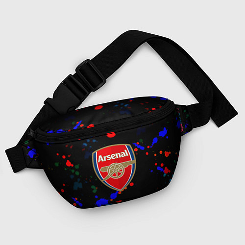 Поясная сумка Arsenal неоновые брызги красок / 3D-принт – фото 4