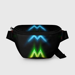 Поясная сумка Neon multicolored lines, цвет: 3D-принт