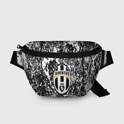 Поясная сумка Ювентус белые краски всплеск текстура, цвет: 3D-принт