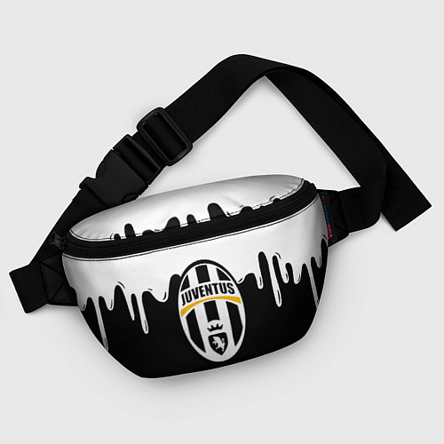 Поясная сумка Juventus капли красок / 3D-принт – фото 4