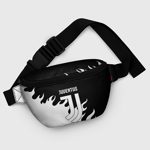 Поясная сумка Ювентус огонь текстура / 3D-принт – фото 4