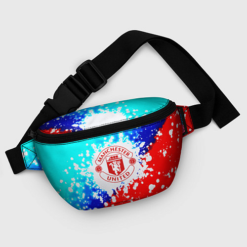 Поясная сумка Манчестер Юнайтед неон / 3D-принт – фото 4