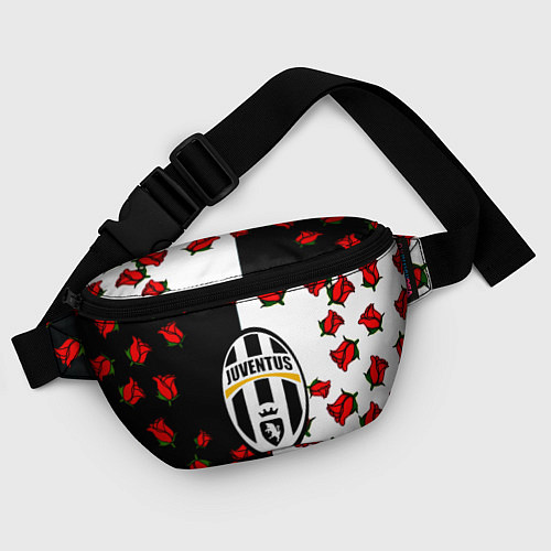 Поясная сумка Ювентус текстура розы / 3D-принт – фото 4