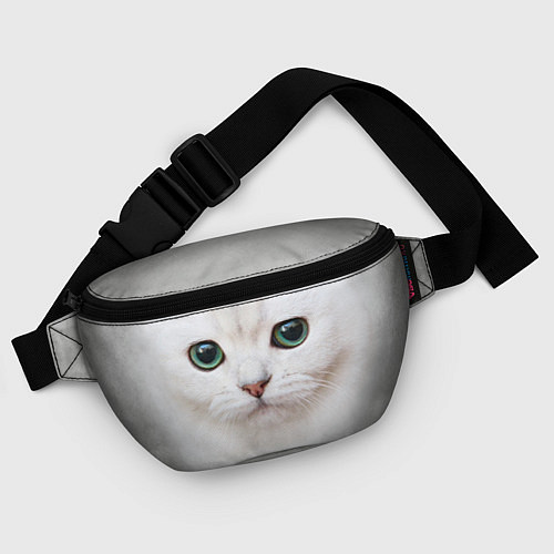 Поясная сумка Белый котик / 3D-принт – фото 4