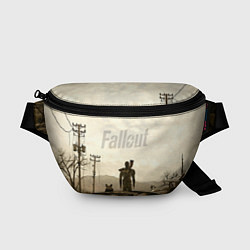 Поясная сумка Fallout City, цвет: 3D-принт