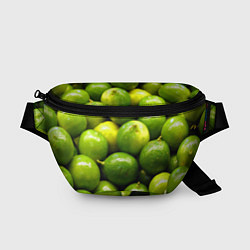 Поясная сумка Лаймовая, цвет: 3D-принт