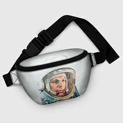Поясная сумка Гагарин в полете, цвет: 3D-принт — фото 2