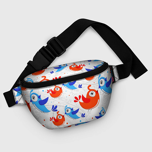 Поясная сумка Птички / 3D-принт – фото 4
