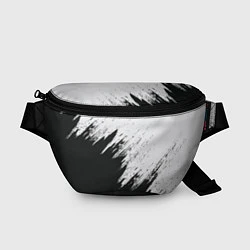 Поясная сумка Черно-белый разрыв, цвет: 3D-принт