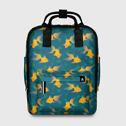 Рюкзак женский Золотые рыбки, цвет: 3D-принт