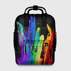 Рюкзак женский Всплеск красок, цвет: 3D-принт