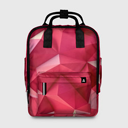Рюкзак женский Розовые грани, цвет: 3D-принт