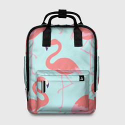 Рюкзак женский Розовые фламинго, цвет: 3D-принт