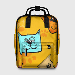 Рюкзак женский Котики, цвет: 3D-принт
