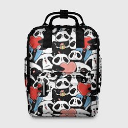 Рюкзак женский Funny Pandas, цвет: 3D-принт