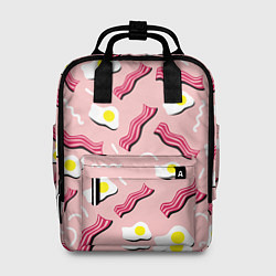 Рюкзак женский Стиль бекона, цвет: 3D-принт