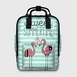 Рюкзак женский Sweet Summer Flamingo, цвет: 3D-принт