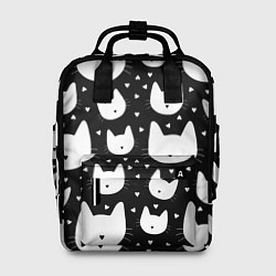 Рюкзак женский Love Cats Pattern, цвет: 3D-принт