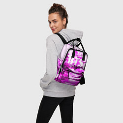 Рюкзак женский BTS: Purple Style, цвет: 3D-принт — фото 2