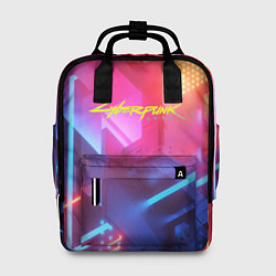 Женский рюкзак Cyberpunk 2077: Neon Style