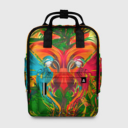 Рюкзак женский Яркие тропики, цвет: 3D-принт