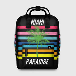 Рюкзак женский Miami Paradise, цвет: 3D-принт