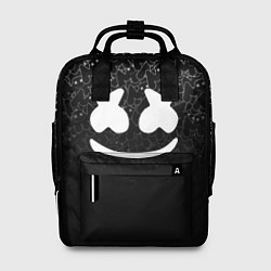Рюкзак женский Marshmello Black, цвет: 3D-принт
