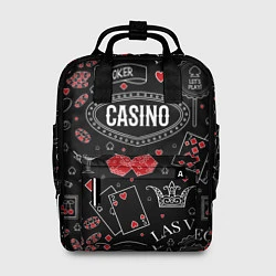 Рюкзак женский Casino, цвет: 3D-принт