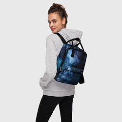 Рюкзак женский Синий космос, цвет: 3D-принт — фото 2
