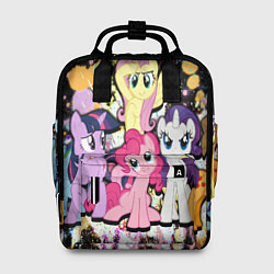Рюкзак женский My little pony band, цвет: 3D-принт