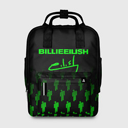 Рюкзак женский Billie Eilish: Green & Black Autograph, цвет: 3D-принт