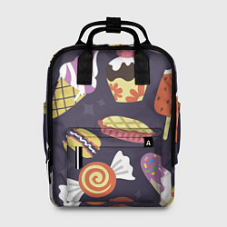 Рюкзак женский Сладости, цвет: 3D-принт