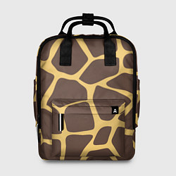 Рюкзак женский Окрас жирафа, цвет: 3D-принт