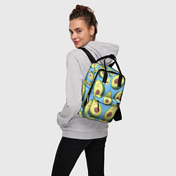 Рюкзак женский Авокадо паттерн, цвет: 3D-принт — фото 2